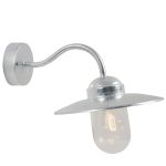 Nordlux Luxembourg Luce Da Parete Acciaio e Vetro Grigio - Zona costiera | IP54 - Adatto per E27