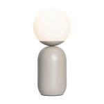 Nordlux Lampada Da Tavolo Notti Metallo Grigio | Adatto per 1x E14