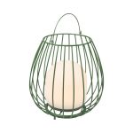Nordlux Lampada Da Tavolo Jim To-Go Portable Batteria Metallo Verde 3W 300lm - 827 Bianco Molto Caldo | A 3 Livelli Dimmerabile 