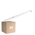 Confezione Multipack 4x Noxion Reglette Click V2 LED T8 | Adatto per 1x 150cm Tubo LED