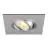 SLV New Tria 75 XL Faretti Aluminium Grigio Piazza | Ritaglio 75mm - Adatto per 1x GU10 