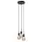 Nordlux Paco Luce Pendente Metallo 3-Faretti Nero | Adatto per 3x E27