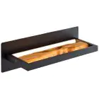 Brilliant Chaumont Luce Da Parete Aluminium Metallo Legna Nero 8W 930lm - 830 Luce Calda - 