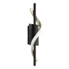 Eglo Luce Da Parete Conaprato Acciaio Brushed Ottone, Nero 8.8W 1050lm - 827-840-865 CCT | Dimmerabile